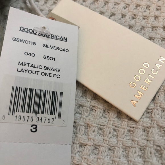 NWT Good American Layout Metallic Swimsuit 🏝☀️🌈 - Picture 5 of 5